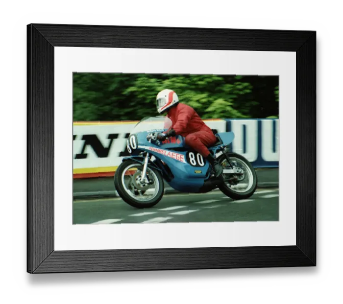 Framed Print : Wolfgang Wilhelm (Yamaha) 1980 Formula 3 TT Framed Print : Wolfgang Wilhelm (Yamaha) 1980 Formula 3 TT