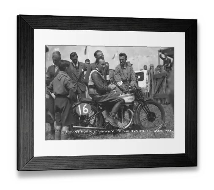 Framed Print : Stanley Woods (Norton) 1933 Senior TT Framed Print : Stanley Woods (Norton) 1933 Senior TT