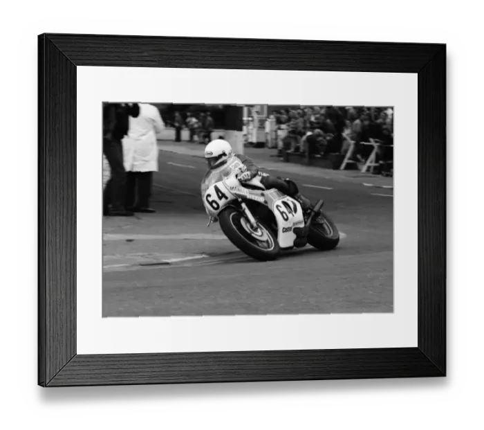 Framed Print : Greg Petty (Yamaha) 1980 Classic TT