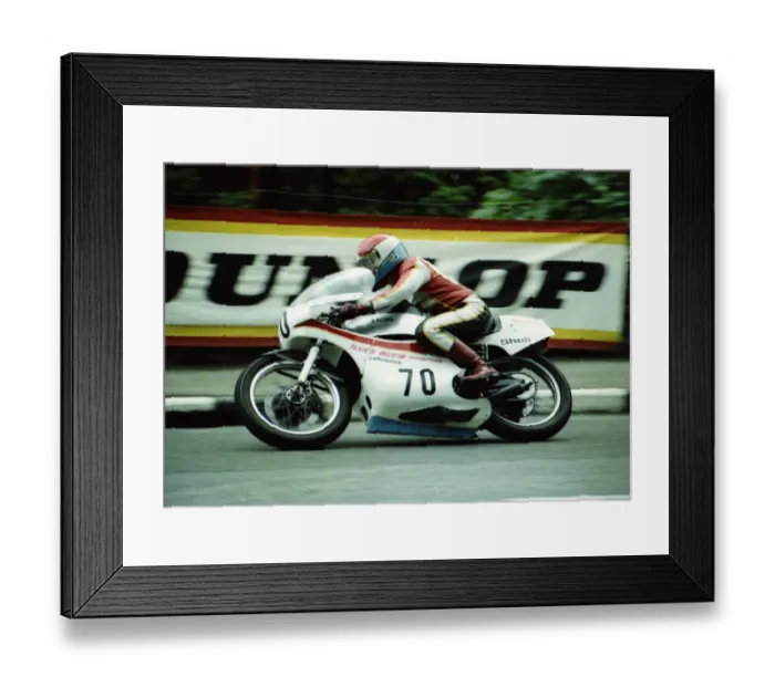 Framed Print : Roger Wilson (Yamaha) 1980 Classic TT