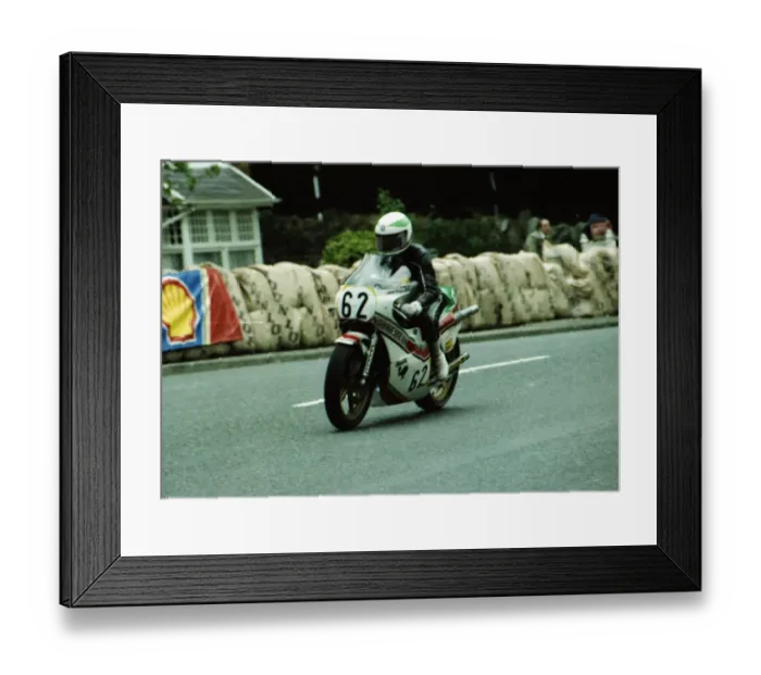 Framed Print : Barry Woodland (Suzuki) 1980 Classic TT Framed Print : Barry Woodland (Suzuki) 1980 Classic TT