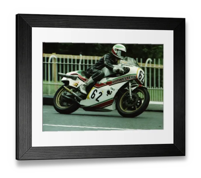 Framed Print : Barry Woodland (Suzuki) 1980 Classic TT Framed Print : Barry Woodland (Suzuki) 1980 Classic TT