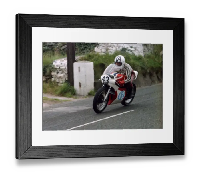 Framed Print : Alan Atkins (Yamaha) 1980 Junior Manx Grand Prix Framed Print : Alan Atkins (Yamaha) 1980 Junior Manx Grand Prix