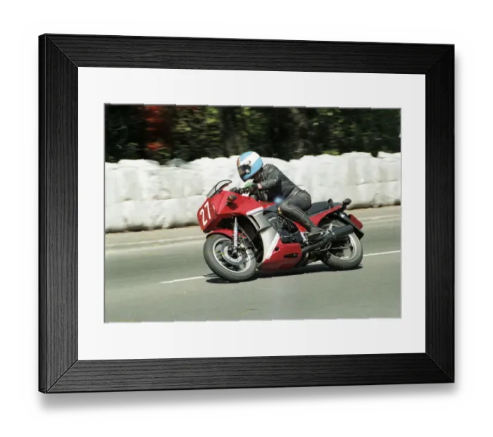Framed Print : Jack Gow (Kawasaki) 1984 Production 1500 TT Framed Print : Jack Gow (Kawasaki) 1984 Production 1500 TT