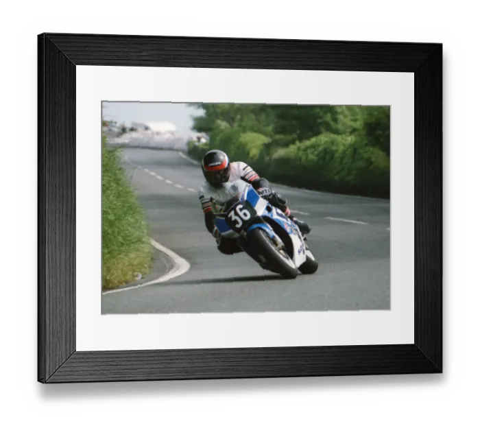 Framed Print : Heinz Chittka (Yamaha) 1992 Supersport 400 TT Framed Print : Heinz Chittka (Yamaha) 1992 Supersport 400 TT