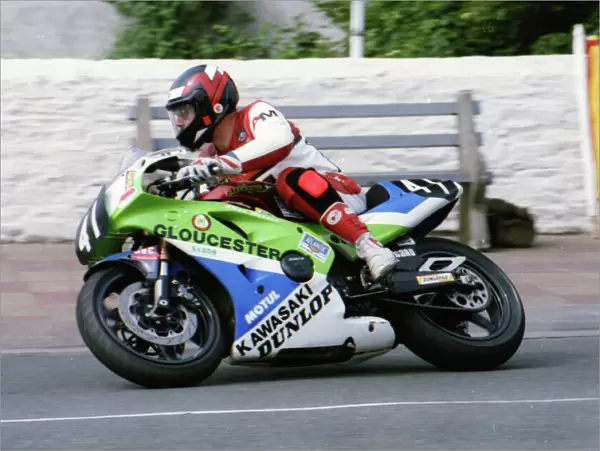Allan Warner (Kawasaki) 1992 Supersport 400 TT