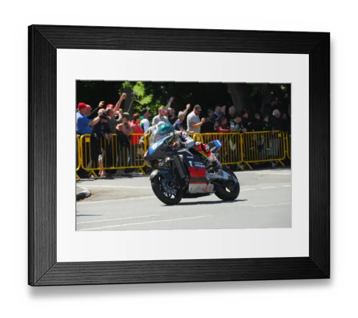Framed Print : Daley Mathison (UoN Electric) 2017 TT Zero Framed Print : Daley Mathison (UoN Electric) 2017 TT Zero