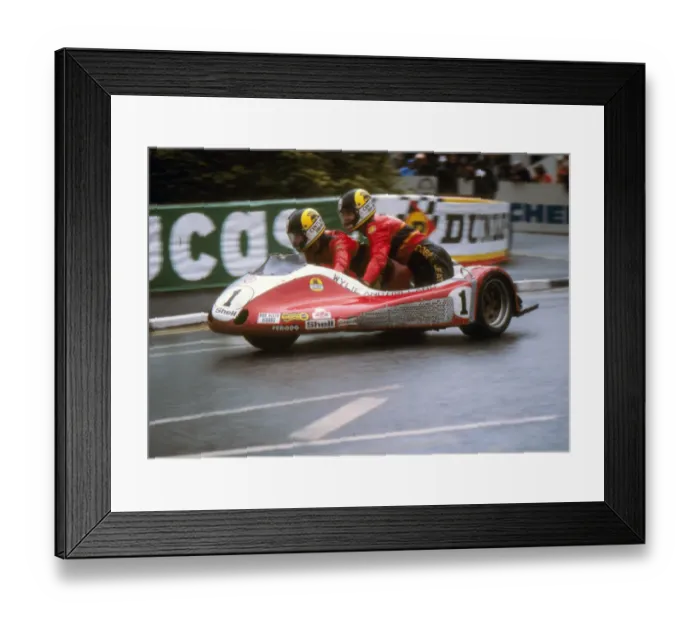 Framed Print : Mick Boddice & Chas Birks (Yamaha) 1980 Sidecar TT Framed Print : Mick Boddice & Chas Birks (Yamaha) 1980 Sidecar TT