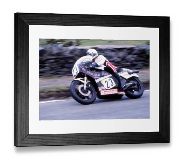Framed Print : Steve Ward (Suzuki) 1980 Classic TT