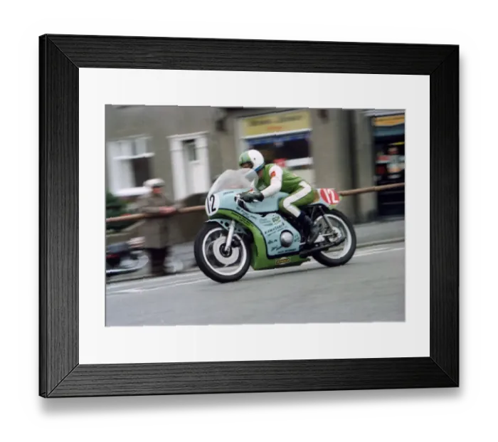 Framed Print : Adie Critten (Kawasaki) 1980 Newcomers Manx Grand Prix Framed Print : Adie Critten (Kawasaki) 1980 Newcomers Manx Grand Prix
