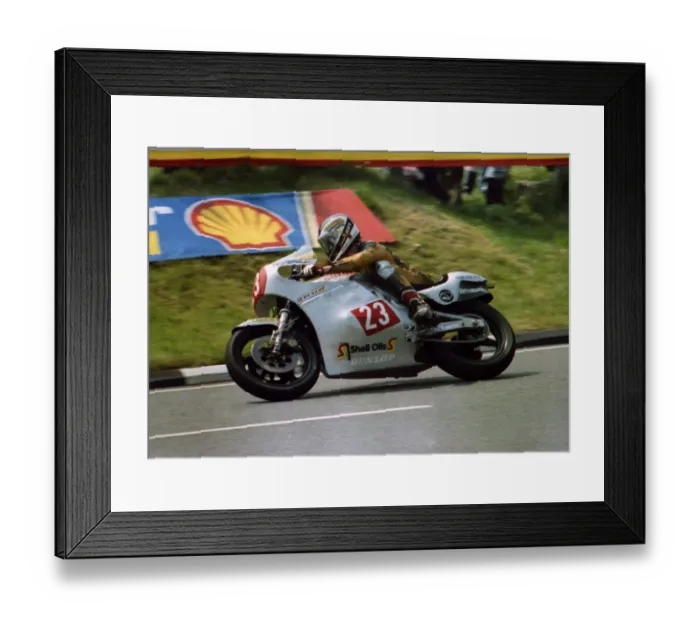 Framed Print : Dave Hiscock (Suzuki) 1982 Formula One TT Framed Print : Dave Hiscock (Suzuki) 1982 Formula One TT