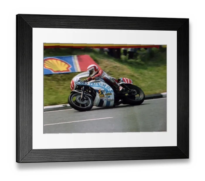 Framed Print : Geoff Johnson (Kawasaki) 1982 Formula One TT Framed Print : Geoff Johnson (Kawasaki) 1982 Formula One TT