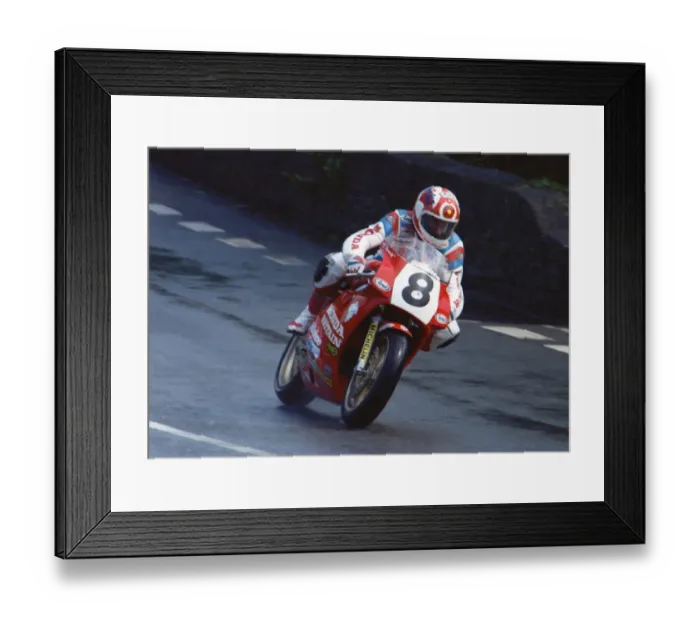 Framed Print : Carl Fogarty (Honda) 1990 Senior TT