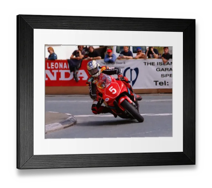 Framed Print : John McGuinness (Honda) 2002 Production 1000 TT Framed Print : John McGuinness (Honda) 2002 Production 1000 TT