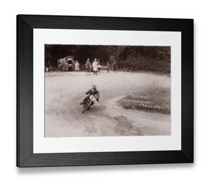 Framed Print : J Graham Oates (Powell) 1924 Ultra Lightweight TT Framed Print : J Graham Oates (Powell) 1924 Ultra Lightweight TT