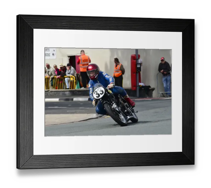 Framed Print : Dave East (Velocette) 2013 MGP Past Winners Parade Framed Print : Dave East (Velocette) 2013 MGP Past Winners Parade