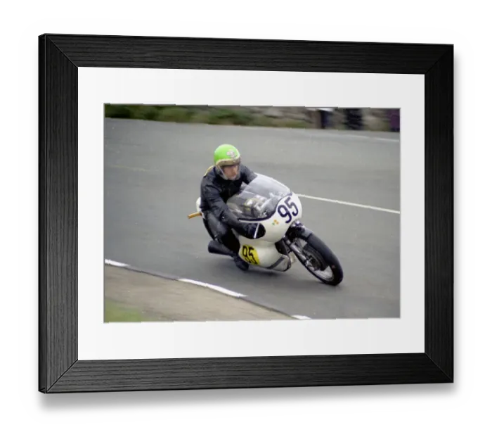 Framed Print : Mick Withers (Velocette) 1974 Senior Manx Grand Prix Framed Print : Mick Withers (Velocette) 1974 Senior Manx Grand Prix