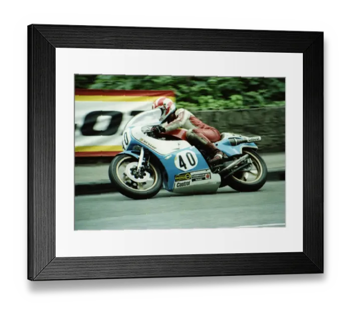 Framed Print : George Fogarty (Suzuki) 1980 Classic TT Framed Print : George Fogarty (Suzuki) 1980 Classic TT