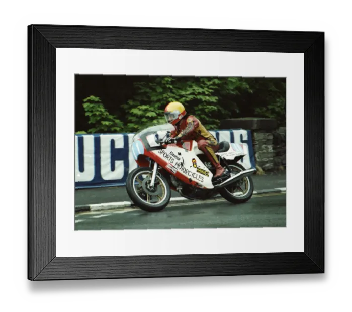 Framed Print : Eddie Roberts (Ducati) 1980 Formula Two TT Framed Print : Eddie Roberts (Ducati) 1980 Formula Two TT