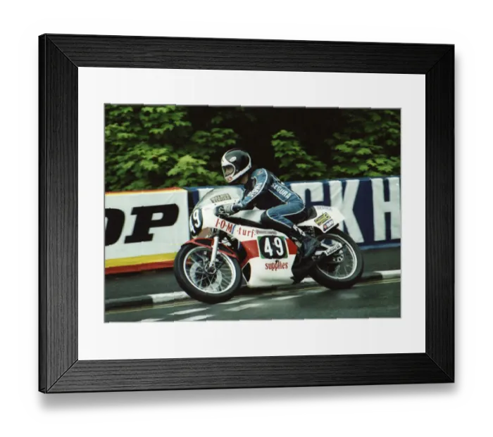 Framed Print : John Weeden (Yamaha) 1980 Formula Three TT Framed Print : John Weeden (Yamaha) 1980 Formula Three TT