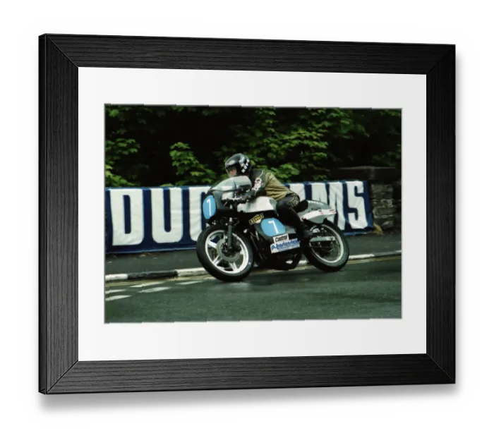 Framed Print : Hans Otto Butenuth (Honda) 1980 Formula Two TT