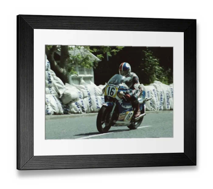 Framed Print : Keith Heuwen (Suzuki) 1981 Classic TT Framed Print : Keith Heuwen (Suzuki) 1981 Classic TT