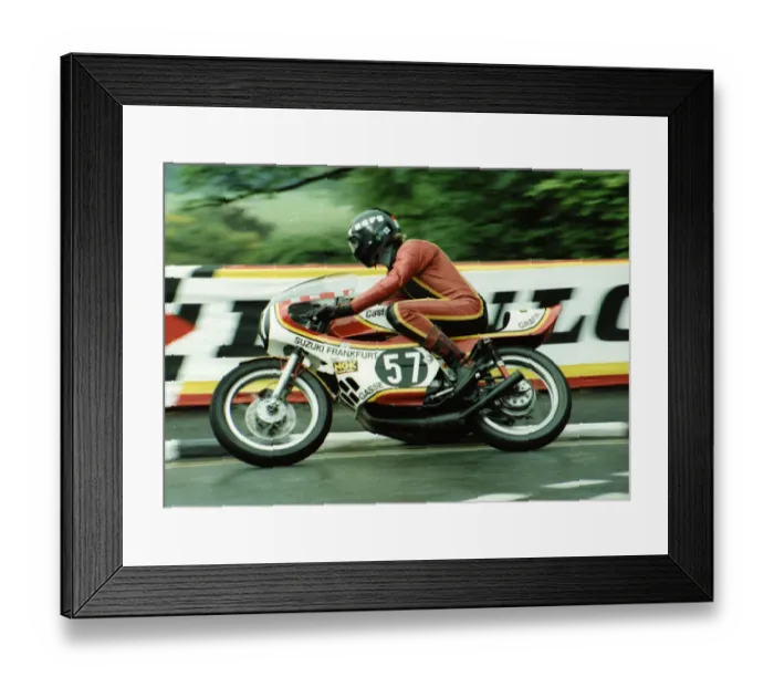 Framed Print : Harald Gasse (Yamaha) 1980 Formula Three TT