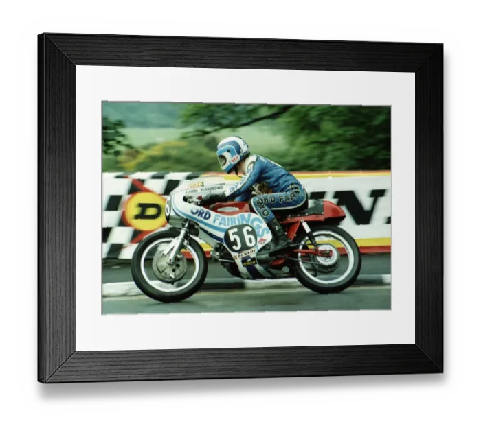 Framed Print : John Hammond (Aermacchi) 1980 Formula Three TT Framed Print : John Hammond (Aermacchi) 1980 Formula Three TT