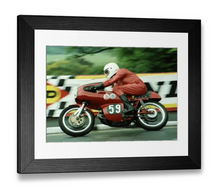 Framed Print : Paul Barrett (Aermacchi Harley) 1980 Formula Three TT Framed Print : Paul Barrett (Aermacchi Harley) 1980 Formula Three TT