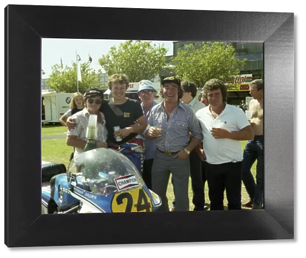 The winner Norman Brown (Hector Neill Suzuki) 1982 Senior TT