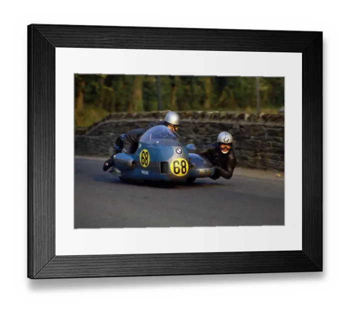 Framed Print : Jeff Gawley & Graham Allcock (BMW) 1971 750 Sidecar TT Framed Print : Jeff Gawley & Graham Allcock (BMW) 1971 750 Sidecar TT