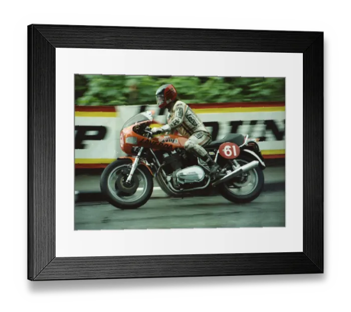 Framed Print : Lennart Backstrom (Laverda) 1980 Formula One TT