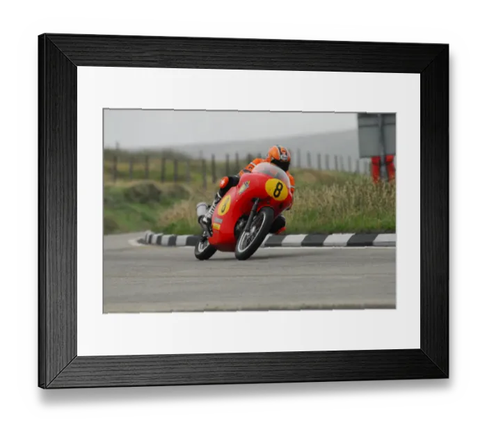 Framed Print : Roy Richardson (Aermacchi) 2013 500 Classic TT Framed Print : Roy Richardson (Aermacchi) 2013 500 Classic TT