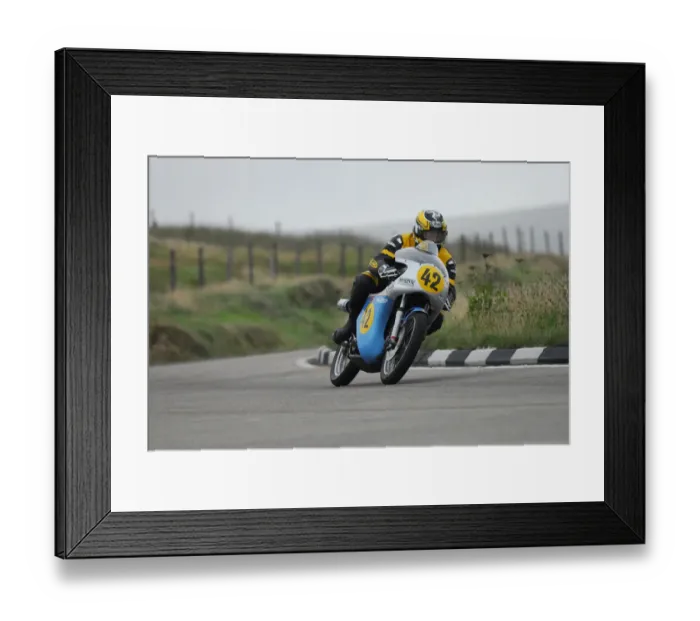 Framed Print : Ian Bainbridge (Petty Norton) 2013 500 Classic TT Framed Print : Ian Bainbridge (Petty Norton) 2013 500 Classic TT