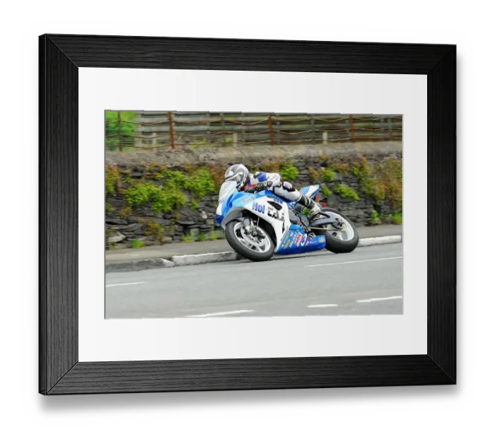 Framed Print : Daley Mathison (Suzuki) 2014 Supersport TT