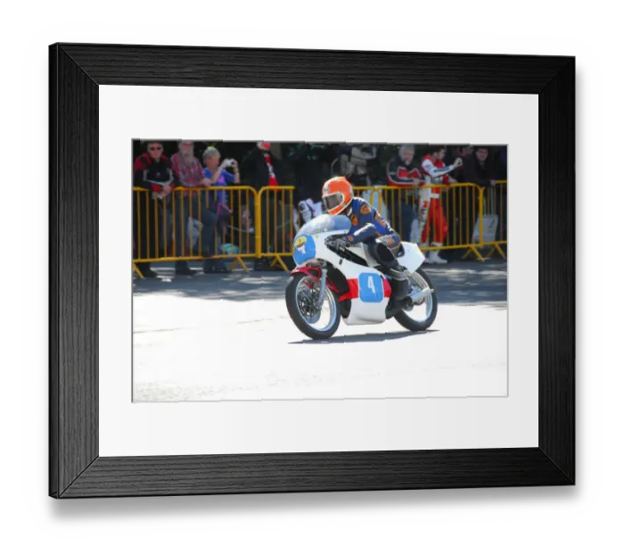 Framed Print : Chas Mortimer (Yamaha) 2014 Parade Lap Framed Print : Chas Mortimer (Yamaha) 2014 Parade Lap