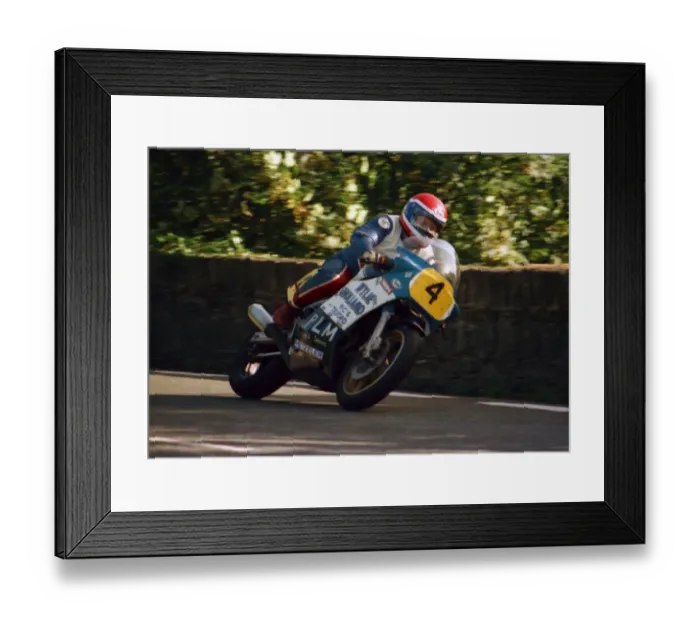 Framed Print : Geoff Martin (Suzuki) 1987 Senior Manx Grand Prix Framed Print : Geoff Martin (Suzuki) 1987 Senior Manx Grand Prix