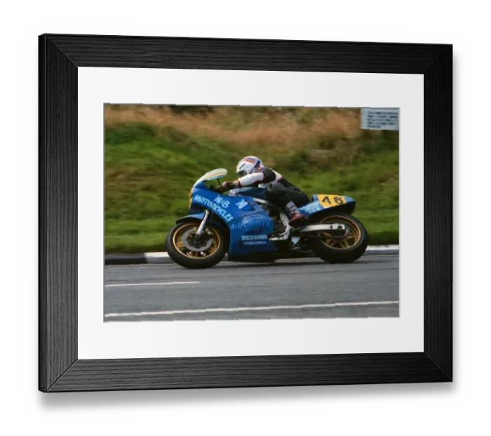 Framed Print : Wattie Brown (Suzuki) 1990 Senior Manx Grand Prix Framed Print : Wattie Brown (Suzuki) 1990 Senior Manx Grand Prix