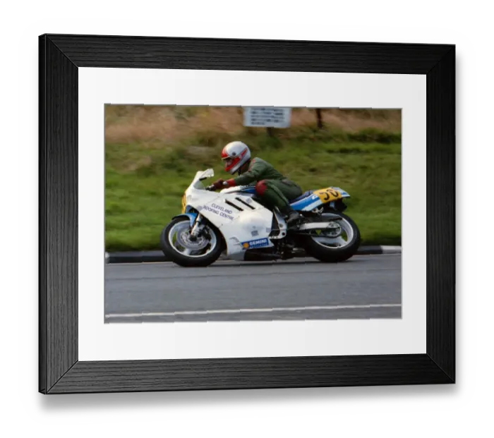 Framed Print : Tony Grey (Suzuki) 1990 Senior Manx Grand Prix Framed Print : Tony Grey (Suzuki) 1990 Senior Manx Grand Prix