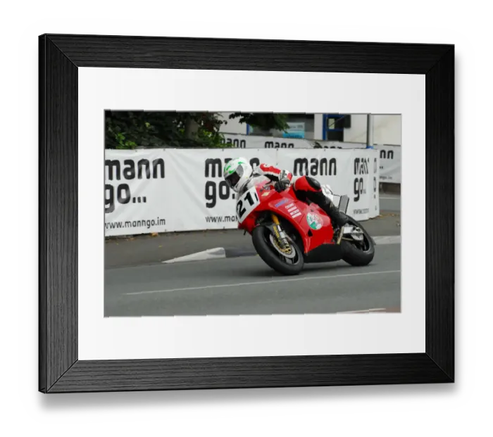 Framed Print : Mick Godfrey (Ducati) 2013 Formula One Classic TT Framed Print : Mick Godfrey (Ducati) 2013 Formula One Classic TT