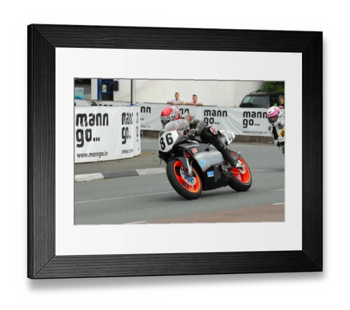 Framed Print : Adrian Morris (Yamaha) 2013 Formula Two Classic TT Framed Print : Adrian Morris (Yamaha) 2013 Formula Two Classic TT