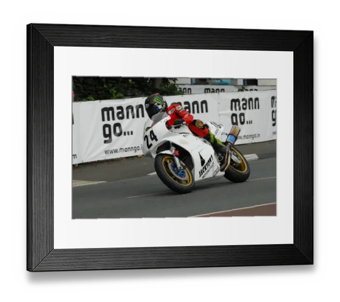Framed Print : Alan Jackson (Honda) 2013 Formula One Classic TT