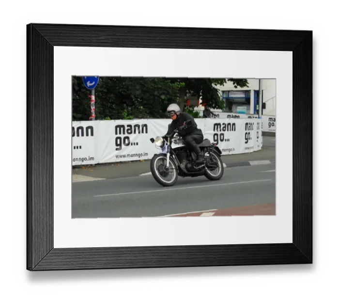 Framed Print : Arne Eftesol (Norton) 2013 Classic TT Parade Lap Framed Print : Arne Eftesol (Norton) 2013 Classic TT Parade Lap