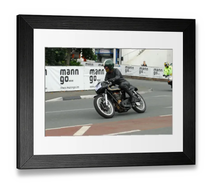 Framed Print : David Steele (AJS) 2013 Classic TT Parade Lap Framed Print : David Steele (AJS) 2013 Classic TT Parade Lap