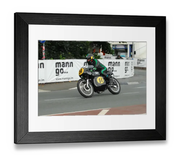Framed Print : Alan Bell (Grant Velocette) 2013 Classic TT Parade Lap Framed Print : Alan Bell (Grant Velocette) 2013 Classic TT Parade Lap