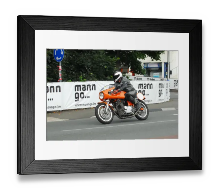 Framed Print : Dean Brown (Laverda) 2013 Classic TT Parade Lap Framed Print : Dean Brown (Laverda) 2013 Classic TT Parade Lap