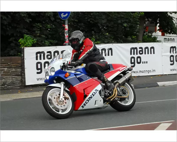 Dick Fletcher (Honda) 2013 Classic TT Parade Lap