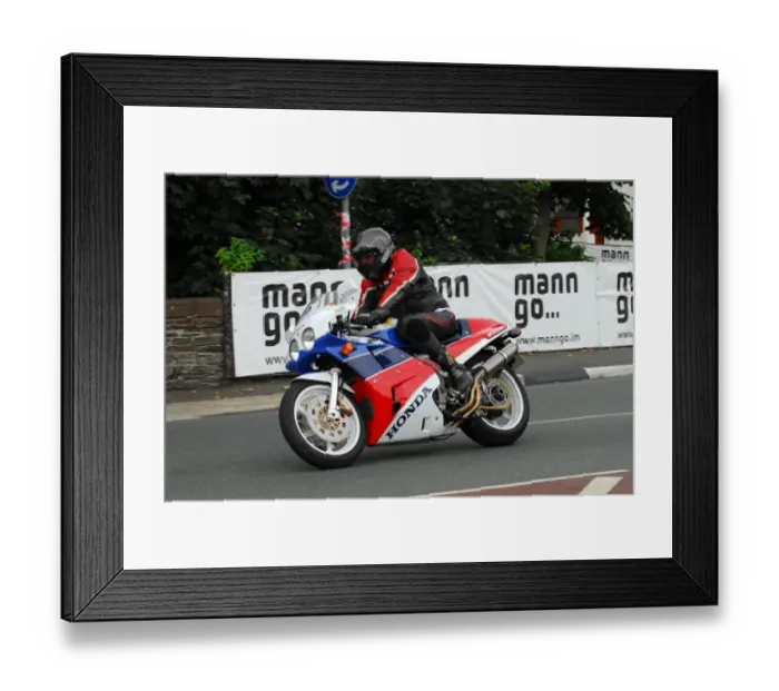 Framed Print : Dick Fletcher (Honda) 2013 Classic TT Parade Lap Framed Print : Dick Fletcher (Honda) 2013 Classic TT Parade Lap
