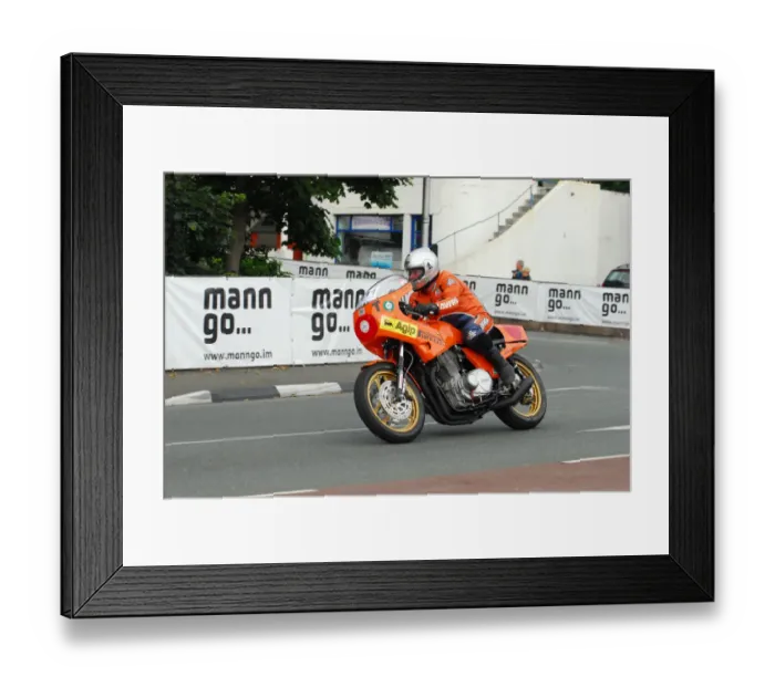 Framed Print : Bob Dixon (Laverda) 2013 Classic TT Parade Lap Framed Print : Bob Dixon (Laverda) 2013 Classic TT Parade Lap