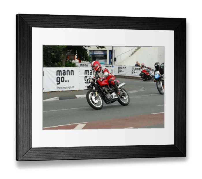 Framed Print : MIke McDonnell (CMS TriBSA) 2013 Classic TT Parade Lap Framed Print : MIke McDonnell (CMS TriBSA) 2013 Classic TT Parade Lap